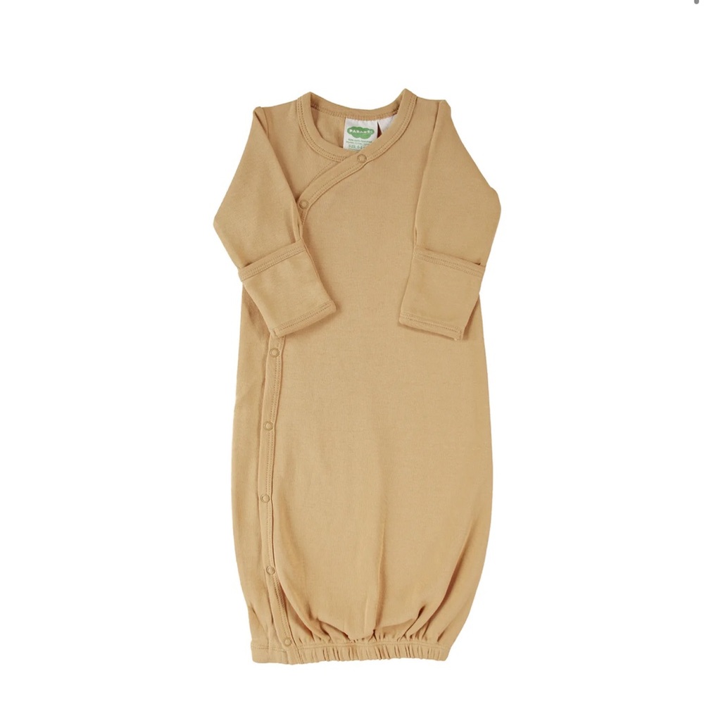 Parade organics sleeping gown/kimono for babies 0-3 months -honey